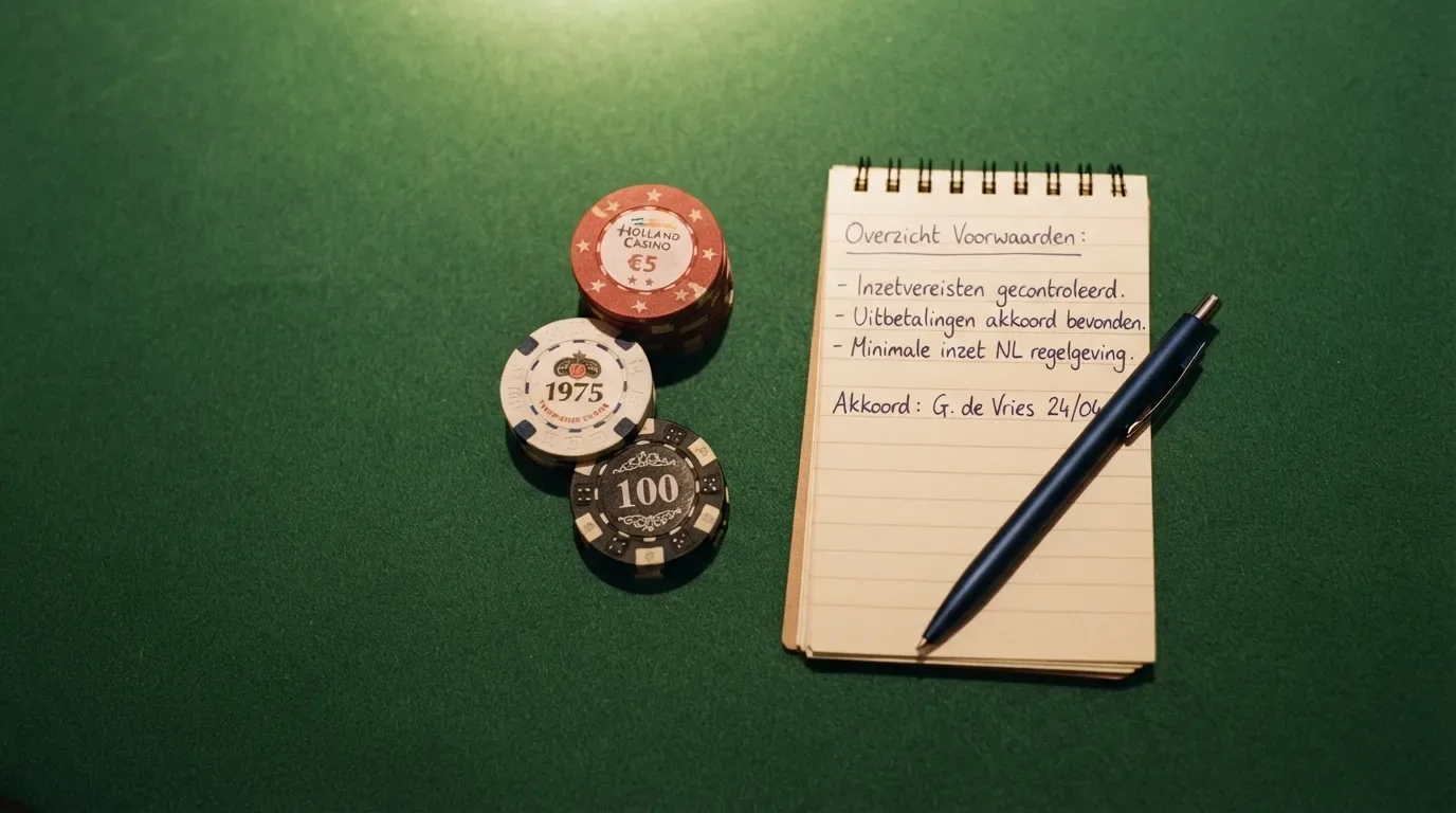 Doorgestreepte cadeaubon en fiches die een bonusverbod uitbeelden