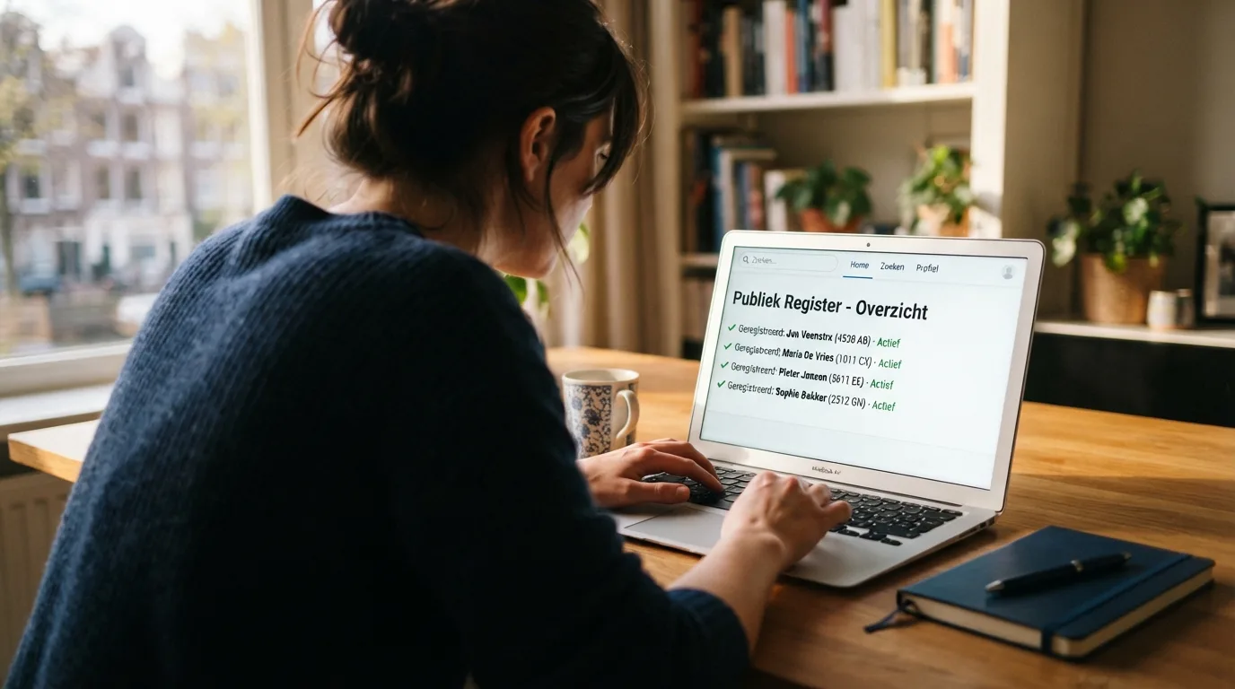 Een overzicht van vergunde aanbieders in het openbare register van de Kansspelautoriteit
