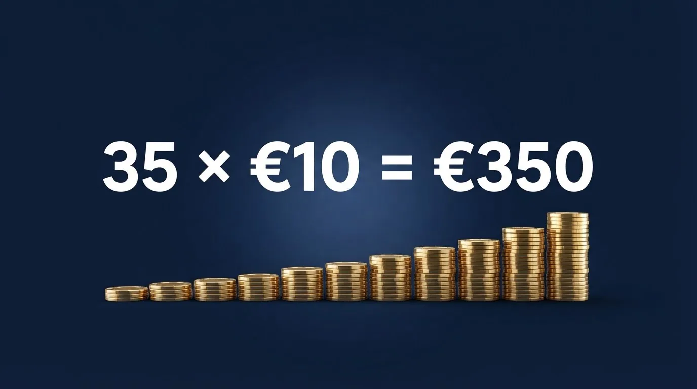 Rekenvoorbeeld van een rondspeelvoorwaarde op een casinobonus